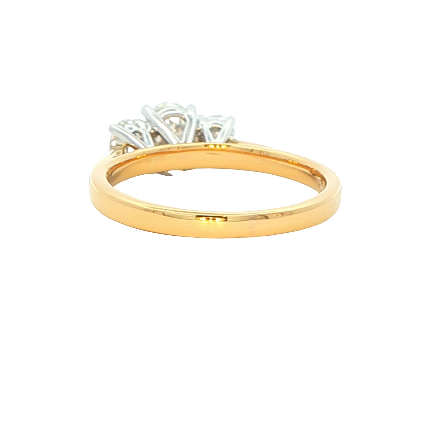 Oval shaped diamond 3 stone ring - 1.14cts Gardiner Brothers