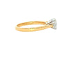 Yellow Gold Oval shaped diamond 3 stone ring - 1.00cts Gardiner Brothers