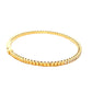 Yellow Gold Flex Tennis Style Diamond Bangle Gardiner Brothers