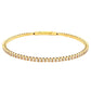 Yellow Gold Flex Tennis Style Diamond Bangle Gardiner Brothers