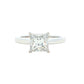 Platinum princess cut diamond solitaire ring - 1.52cts Gardiner Brothers