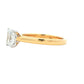 Yellow gold radiant cut diamond solitaire ring - 0.90cts Gardiner Brothers