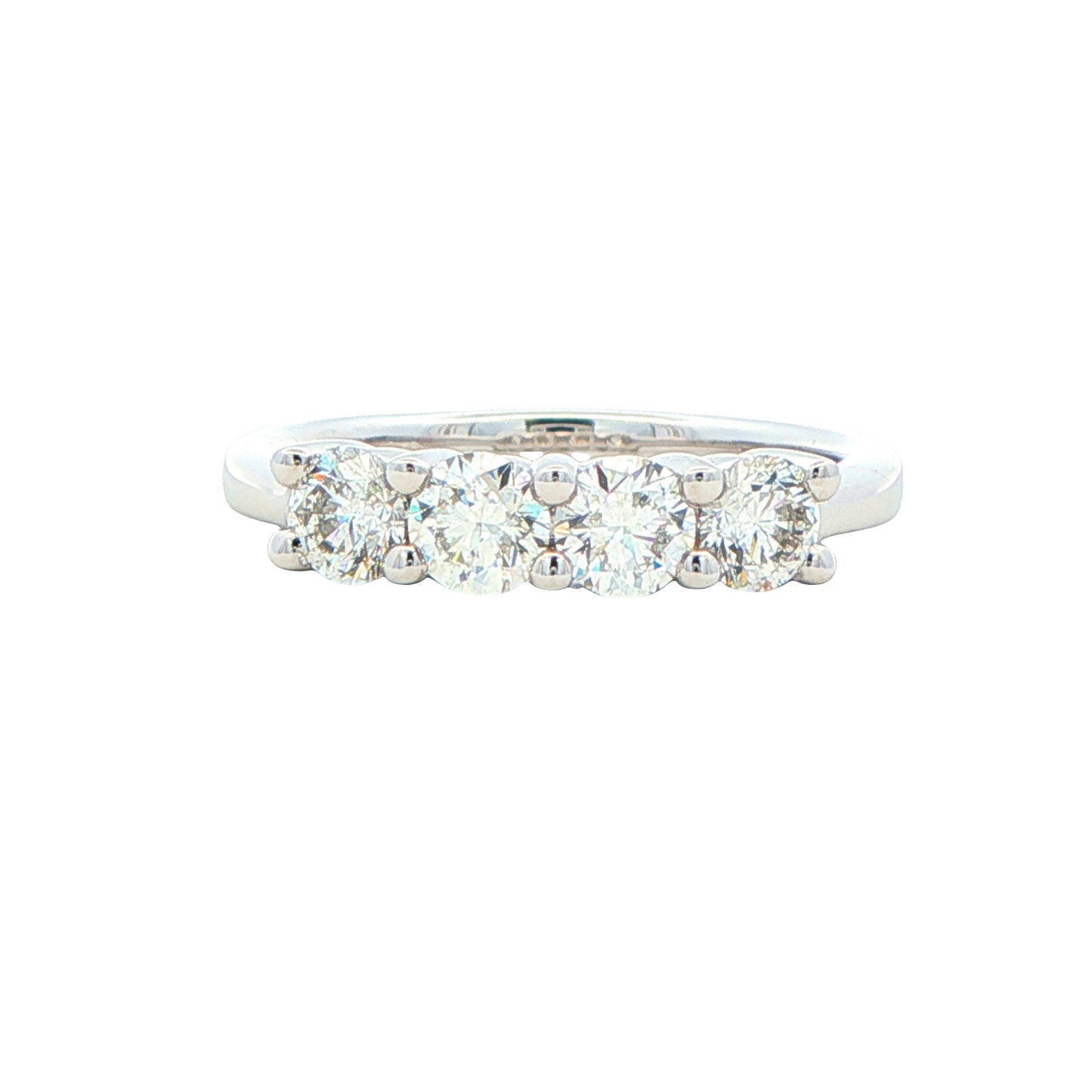 Round Brilliant Cut 4 Stone Diamond Eternity Ring - 1.00cts gardiner-brothers