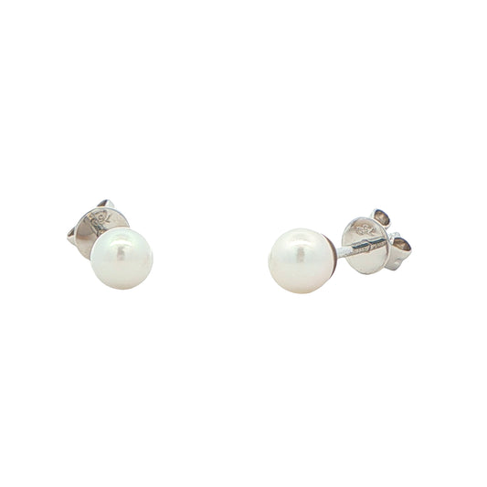 Akoya 4mm Pearl Earrings Gardiner Brothers