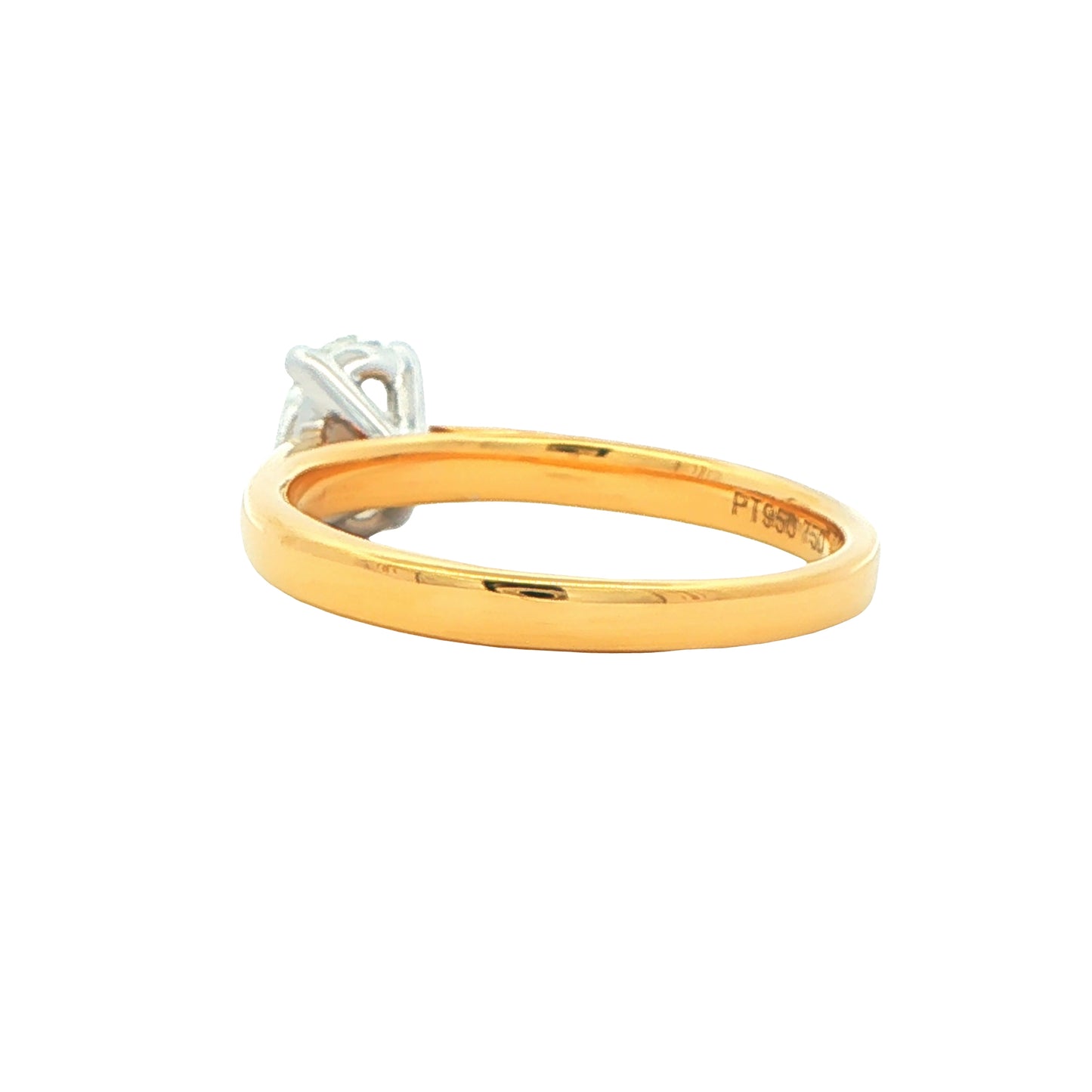Yellow Gold Oval Shaped Diamond Solitaire Ring - 0.70cts Gardiner Brothers