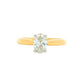 Yellow Gold Oval Shaped Diamond Solitaire Ring - 0.70cts Gardiner Brothers
