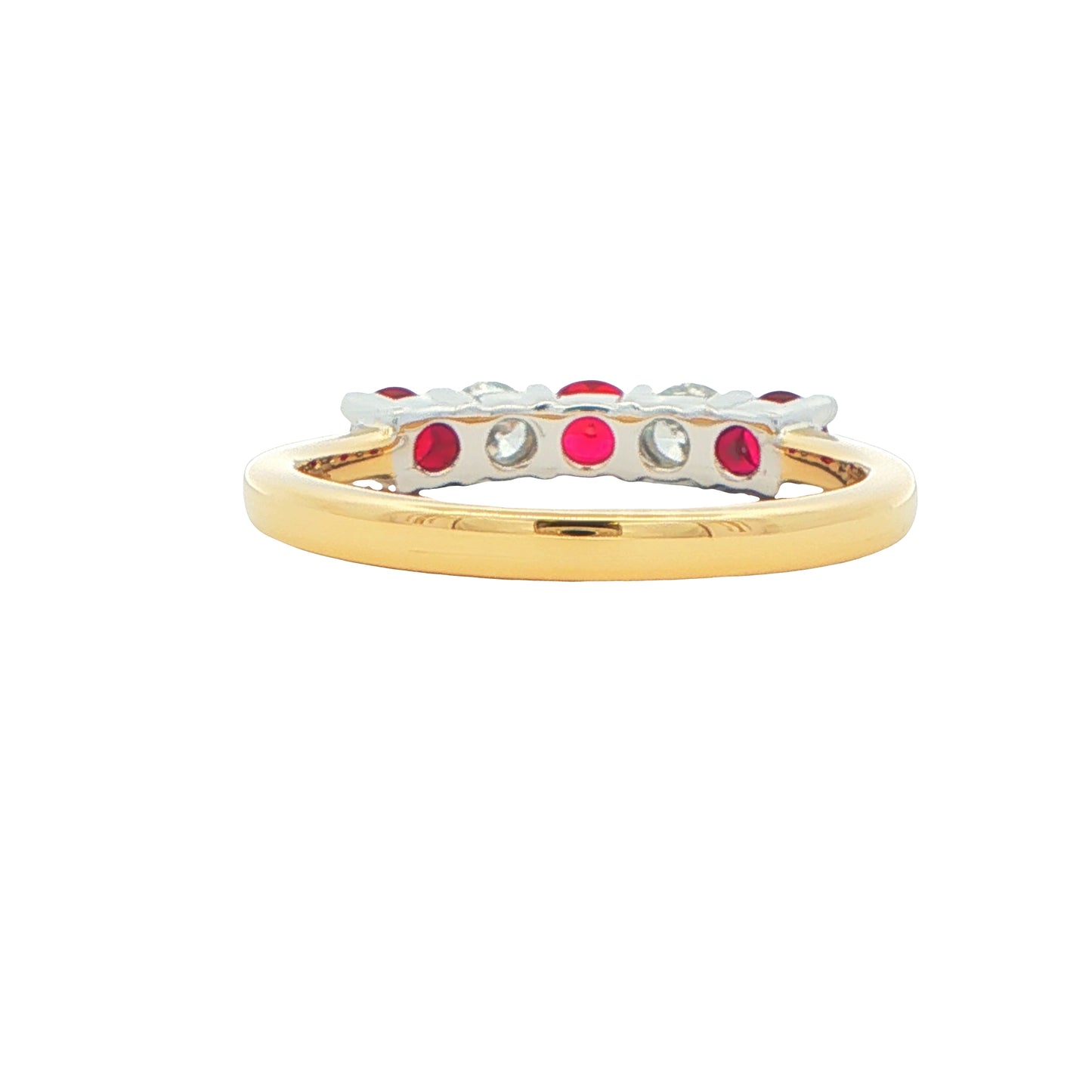 Ruby and Diamond 5 Stone Ring Gardiner Brothers