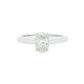 Platinum oval diamond solitaire ring - 0.81cts Gardiner Brothers