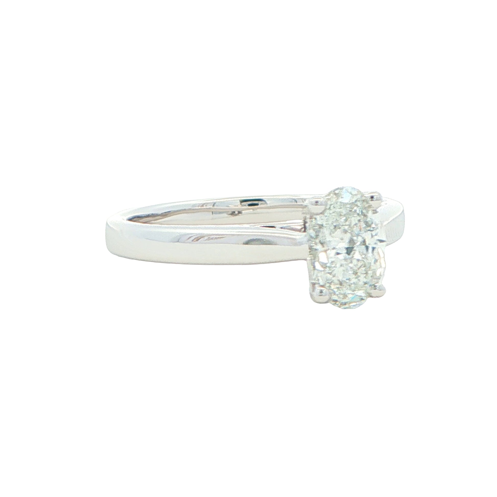 Platinum oval diamond solitaire ring - 0.81cts Gardiner Brothers