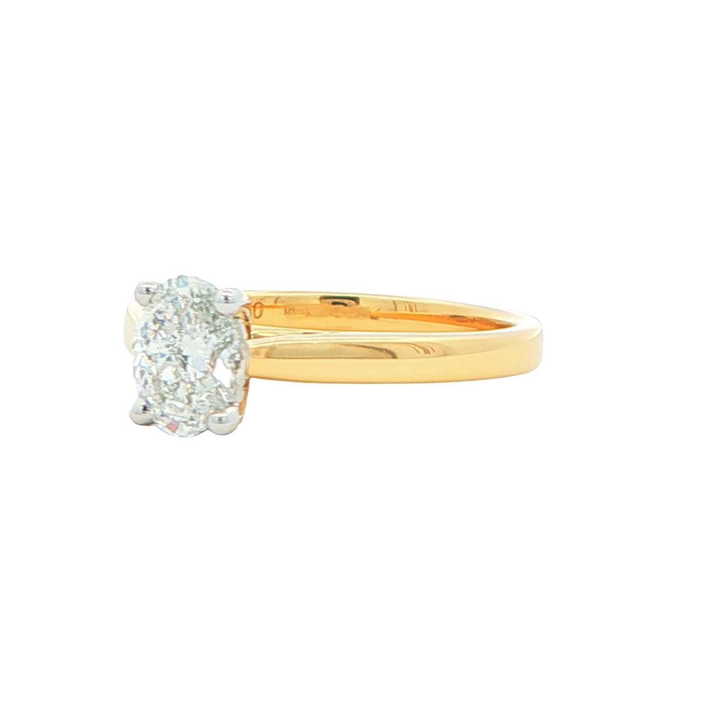 Yellow Gold Oval Shaped Diamond Solitaire Ring - 0.80cts Gardiner Brothers