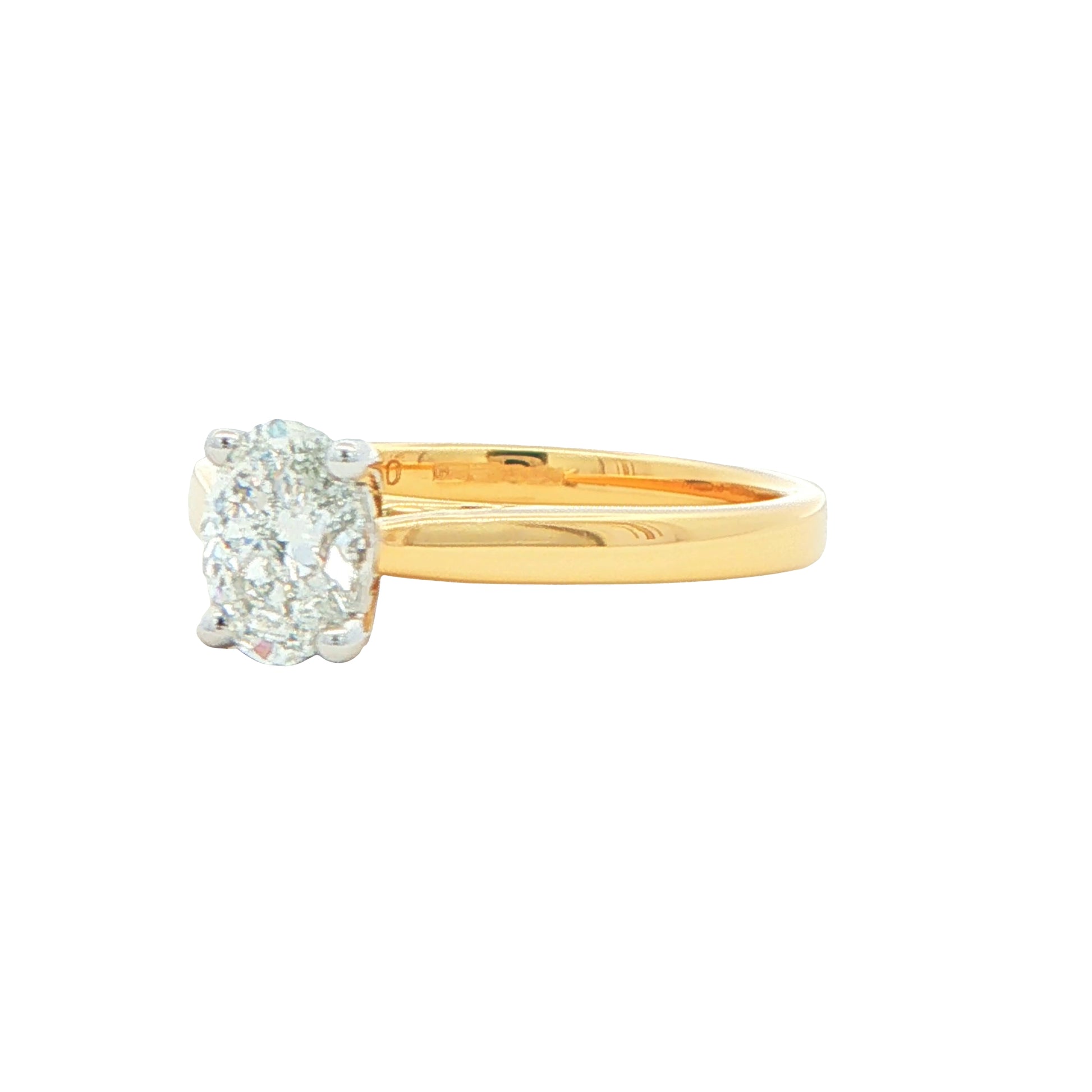 Yellow Gold Oval Shaped Diamond Solitaire Ring - 0.80cts Gardiner Brothers