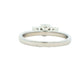 Platinum Emerald and round brilliant cut diamond 3 stone ring - 1.00cts Gardiner Brothers