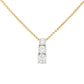 Round Brilliant Cut Diamond 3 Stone Drop Pendant - 0.94cts Gardiner Brothers