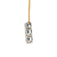 Round Brilliant Cut Diamond 3 Stone Drop Pendant - 0.94cts Gardiner Brothers