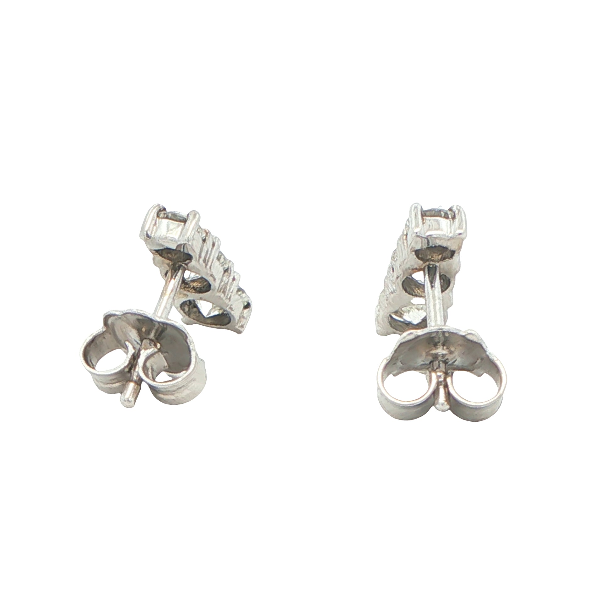 Round Brilliant Cut 3 Diamond Drop Earrings - 1.51cts Gardiner Brothers