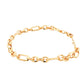 Yellow Gold Rectangular Shaped Link Bracelet Gardiner Brothers