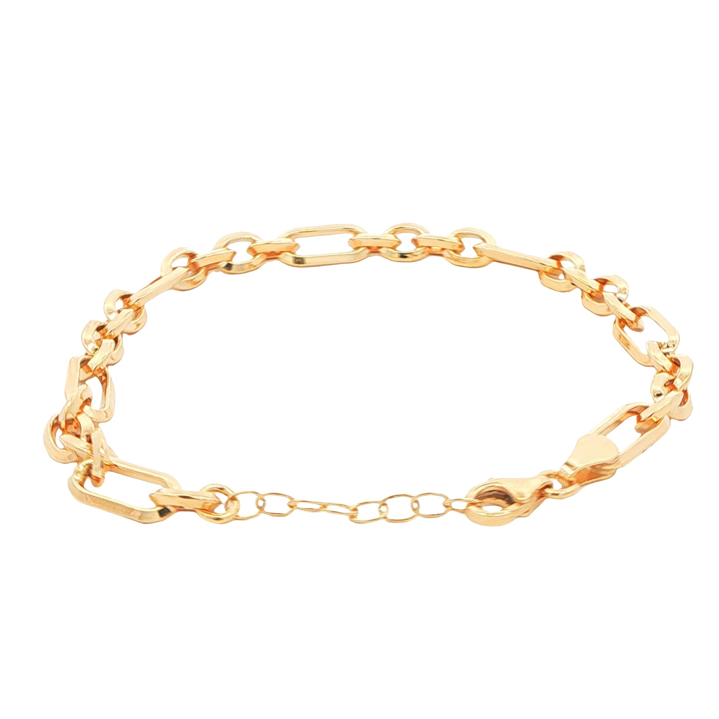 Yellow Gold Rectangular Shaped Link Bracelet Gardiner Brothers
