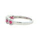 Ruby and Diamond Halo Style Dress Ring Gardiner Brothers