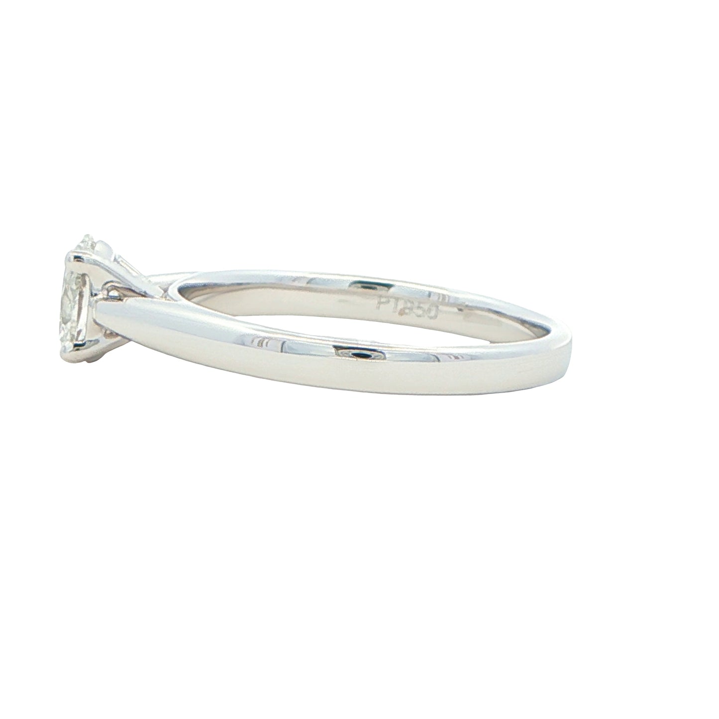 Platinum Oval Cut Diamond Solitaire Ring - 0.50cts Gardiner Brothers