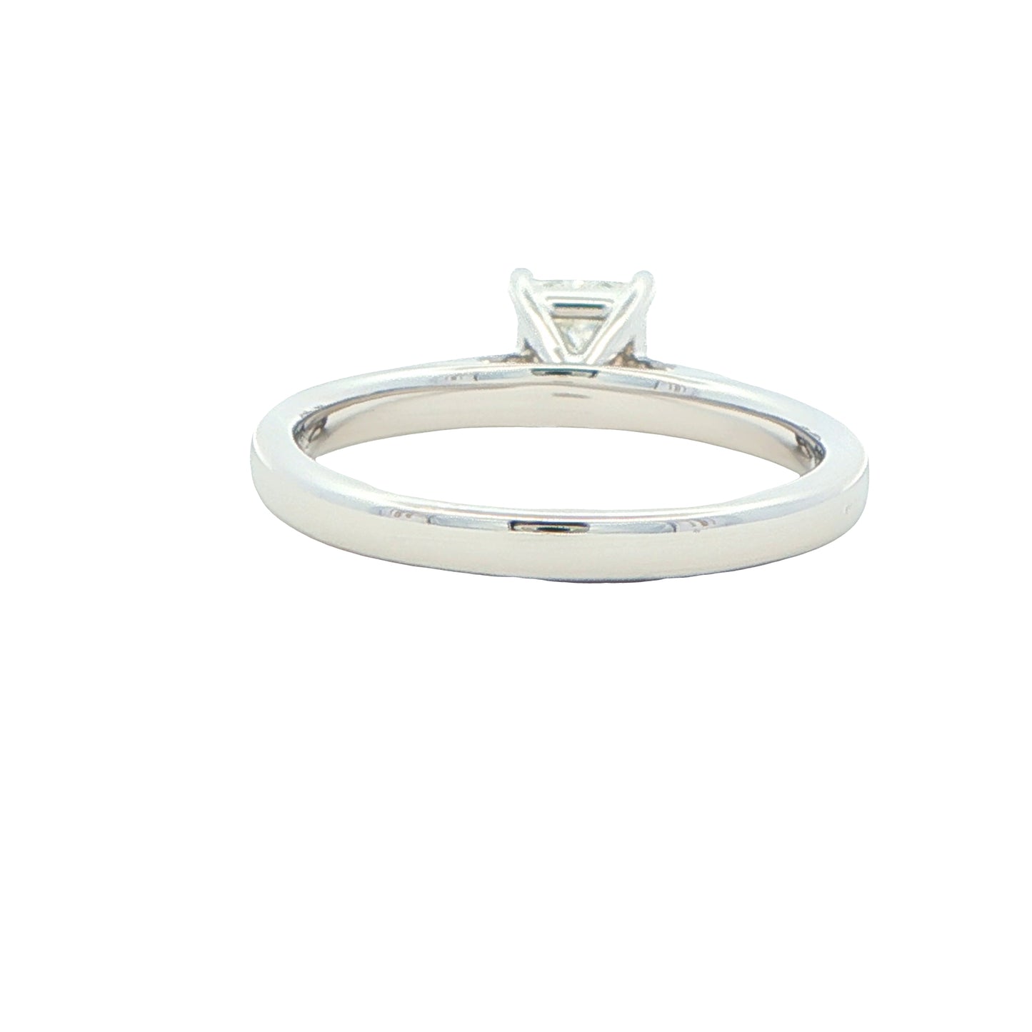 Platinum Radiant Cut Diamond Solitaire Ring - 0.90cts Gardiner Brothers