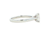 Platinum Radiant Cut Diamond Solitaire Ring - 0.90cts Gardiner Brothers
