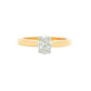Yellow Gold Oval Shaped Diamond Solitaire Ring - 0.50cts Gardiner Brothers