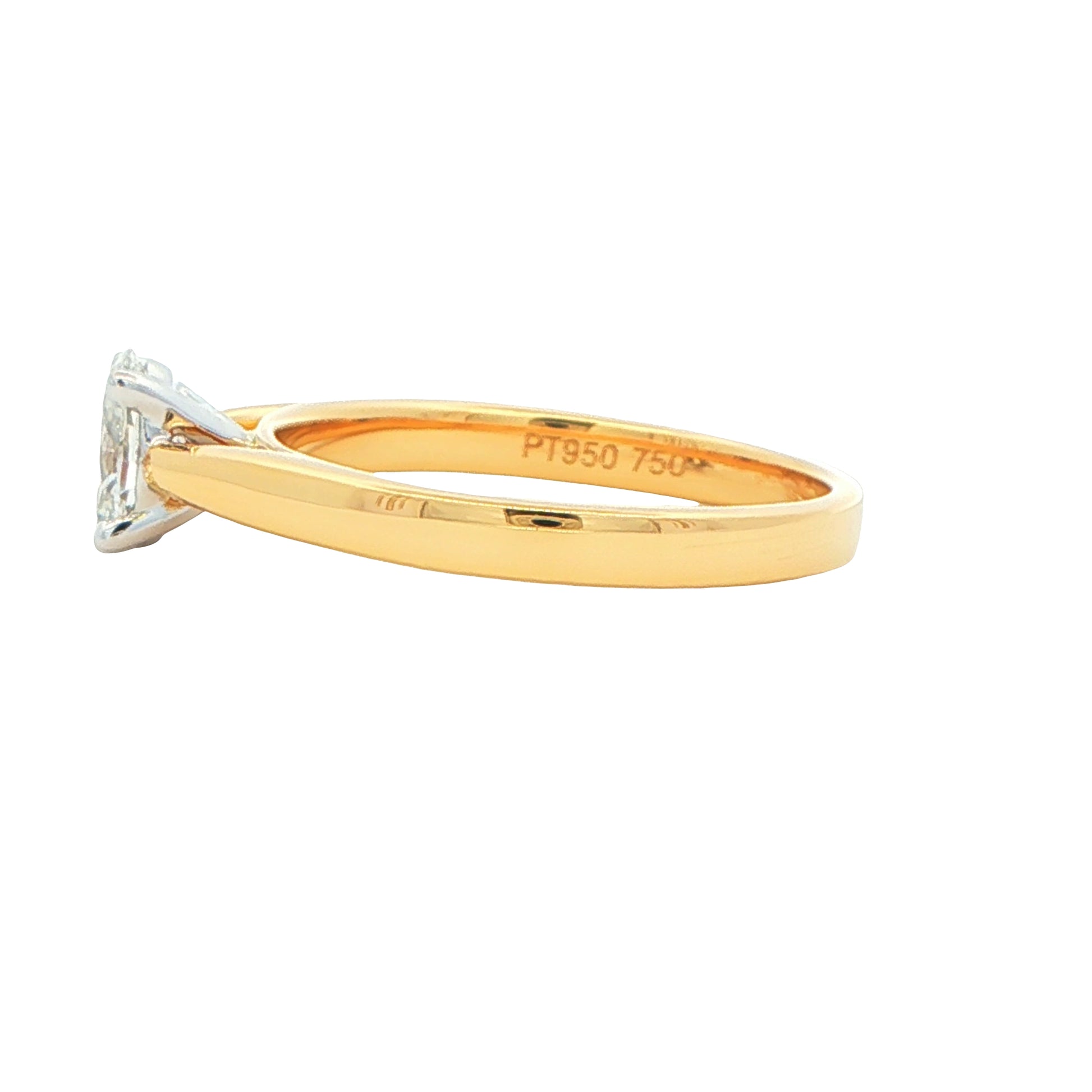 Yellow Gold Oval Shaped Diamond Solitaire Ring - 0.50cts Gardiner Brothers