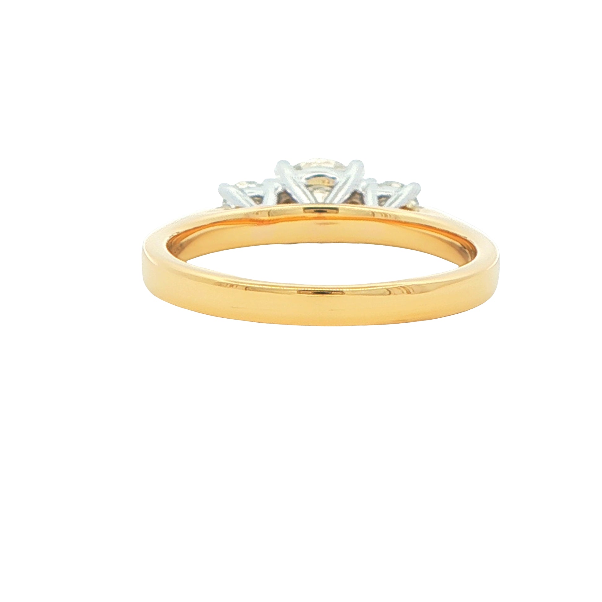 Yellow Gold Round Brilliant Cut Diamond 3 Stone Ring - 1.05cts Gardiner Brothers