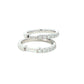 Round Brilliant cut diamond hoop earrings 16mm - 0.50cts Gardiner Brothers