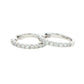 Round Brilliant cut diamond hoop earrings 16mm - 0.50cts Gardiner Brothers