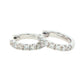 Round Brilliant cut diamond hoop earrings 16mm - 1.00cts Gardiner Brothers