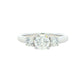 Platinum Round Brilliant Cut Diamond 3 Stone Ring - 1.02cts Gardiner Brothers