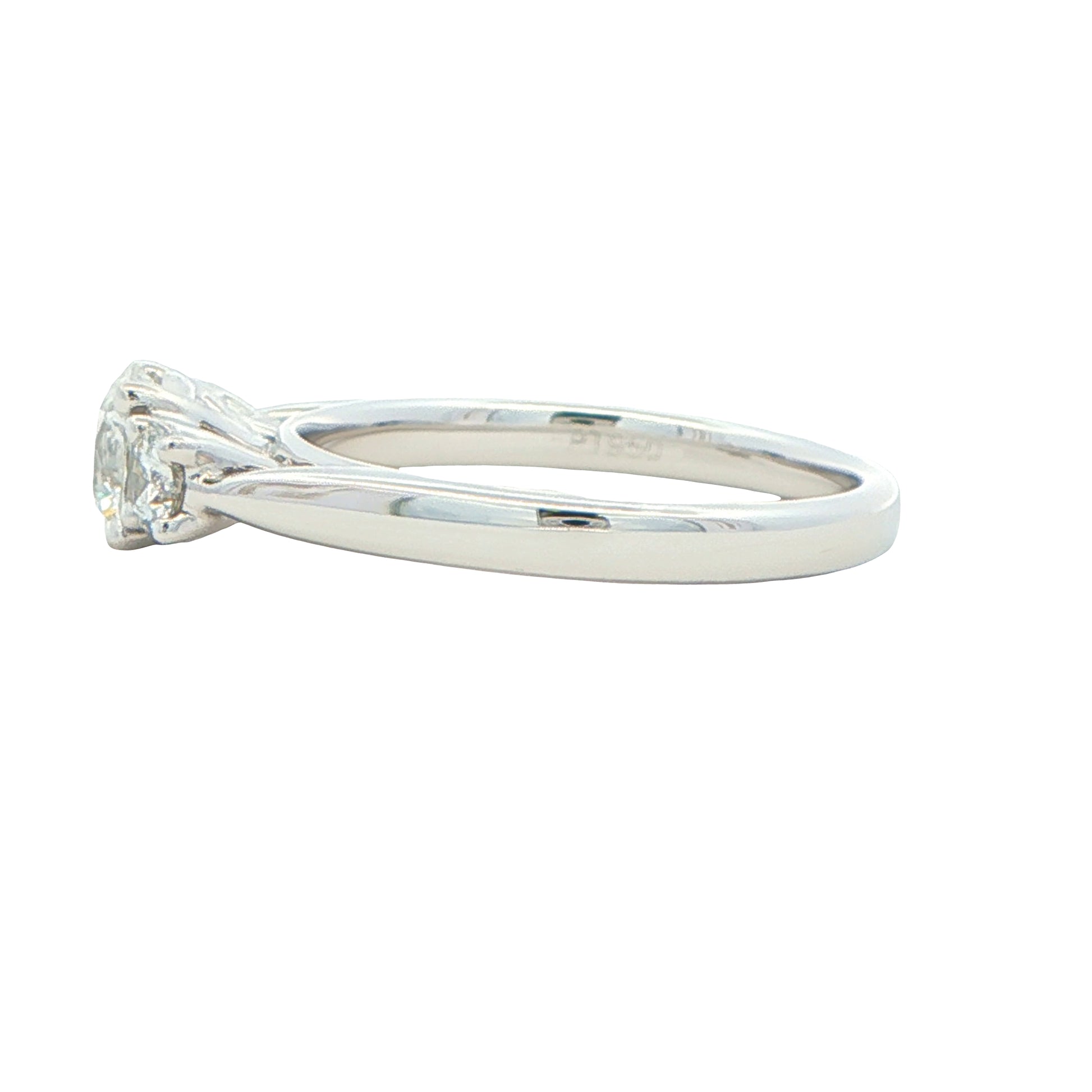 Platinum Round Brilliant Cut Diamond 3 Stone Ring - 1.02cts Gardiner Brothers