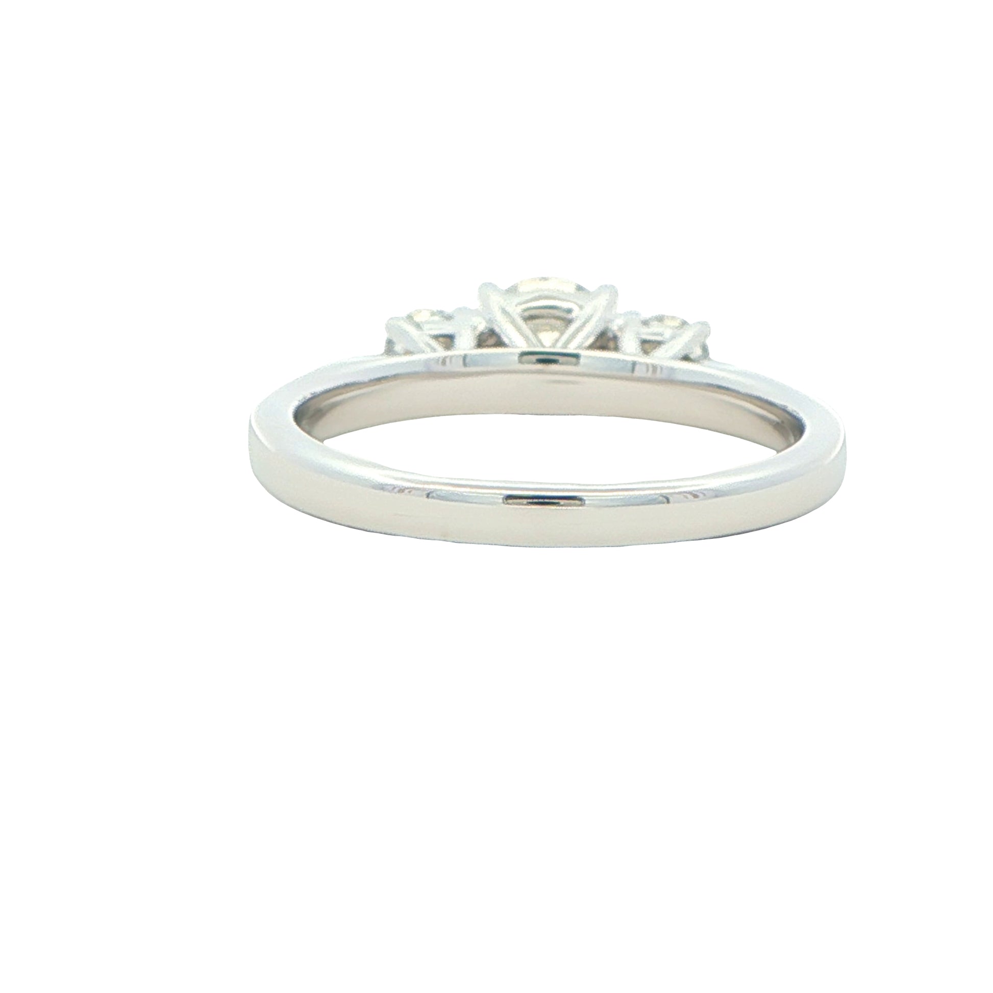 Platinum Round Brilliant Cut Diamond 3 Stone Ring - 1.02cts Gardiner Brothers