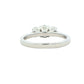 Platinum Oval Shaped Diamond 3 Stone Ring - 0.92cts Gardiner Brothers