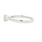 Platinum Oval and pear shaped diamond 3 stone ring - 0.80cts Gardiner Brothers