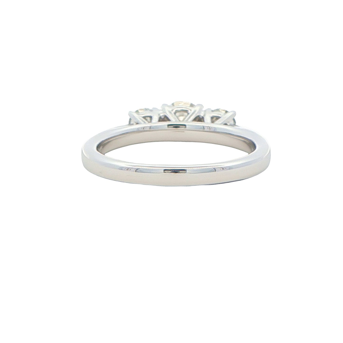 Platinum Round Brilliant Cut Diamond 3 Stone Ring - 0.70cts Gardiner Brothers