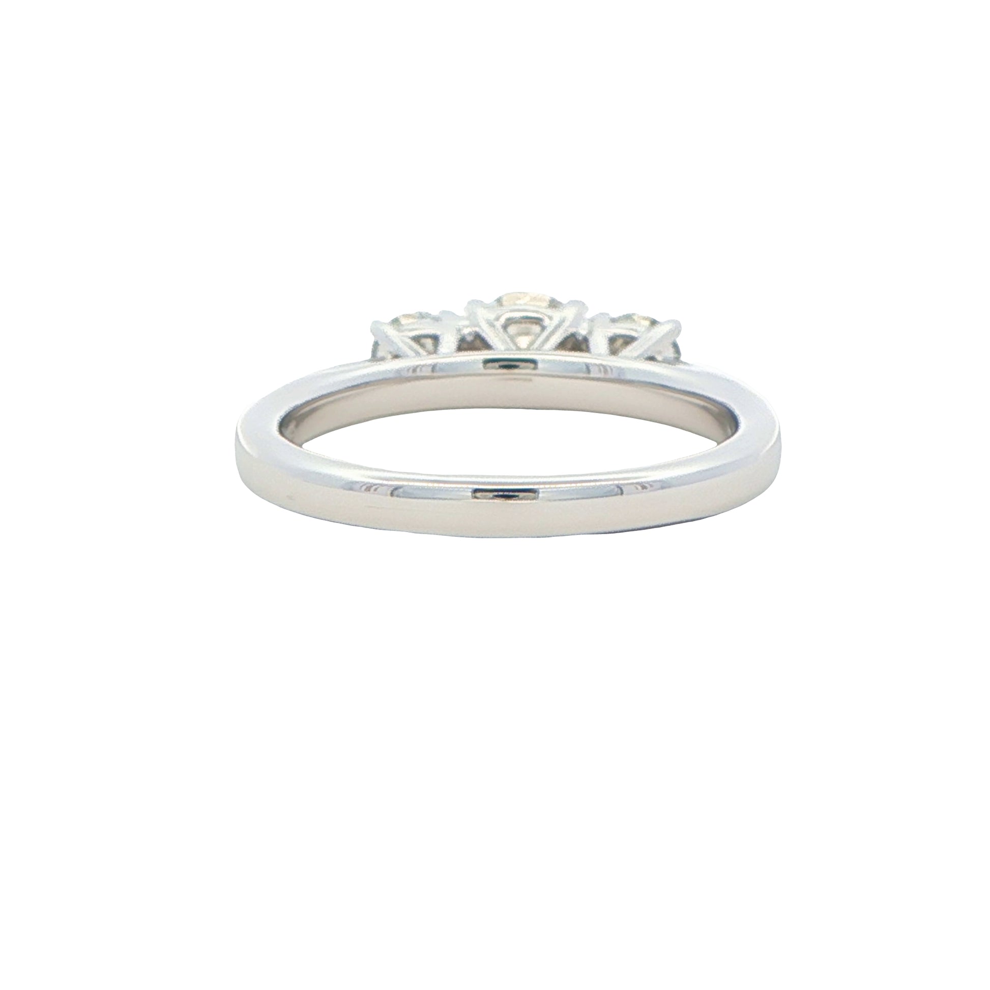 Platinum Round Brilliant Cut Diamond 3 Stone Ring - 0.70cts Gardiner Brothers