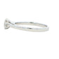 Platinum Oval and round brilliant cut diamond 3 stone ring - 0.80cts Gardiner Brothers
