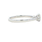 Platinum Oval and round brilliant cut diamond 3 stone ring - 0.80cts Gardiner Brothers