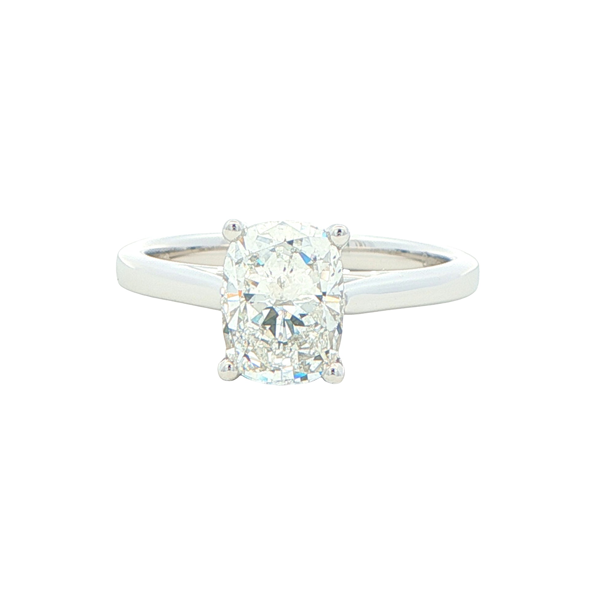Platinum Elongated Cushion Shaped Diamond Solitaire Ring - 1.50cts Gardiner Brothers