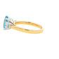 Aquamarine and Round Brilliant Cut Diamond 3 Stone Ring Gardiner Brothers