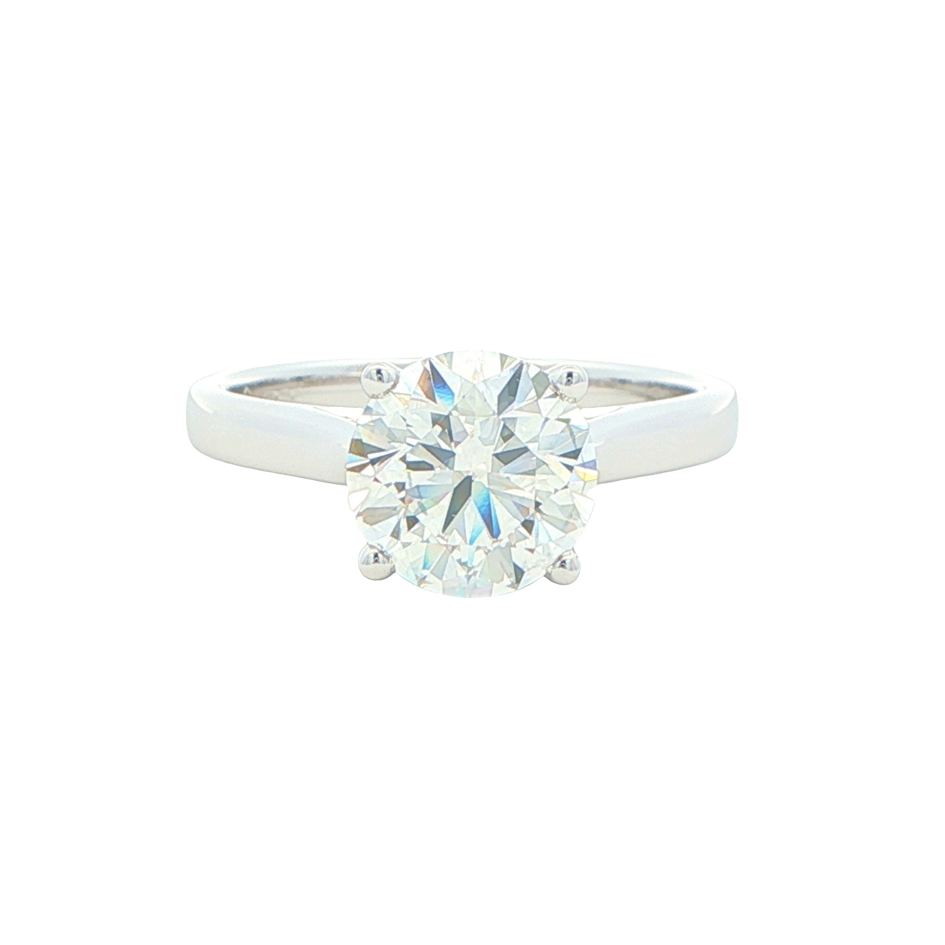 Lab Grown Round Brilliant Cut Diamond Solitaire Ring - 2.00cts Gardiner Brothers