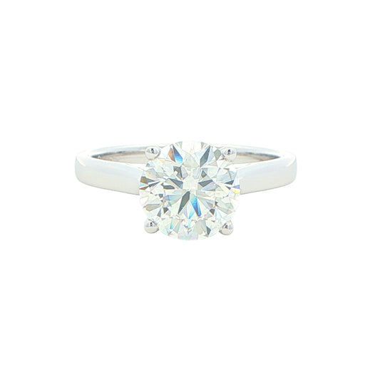 Lab Grown Round Brilliant Cut Diamond Solitaire Ring - 2.00cts Gardiner Brothers