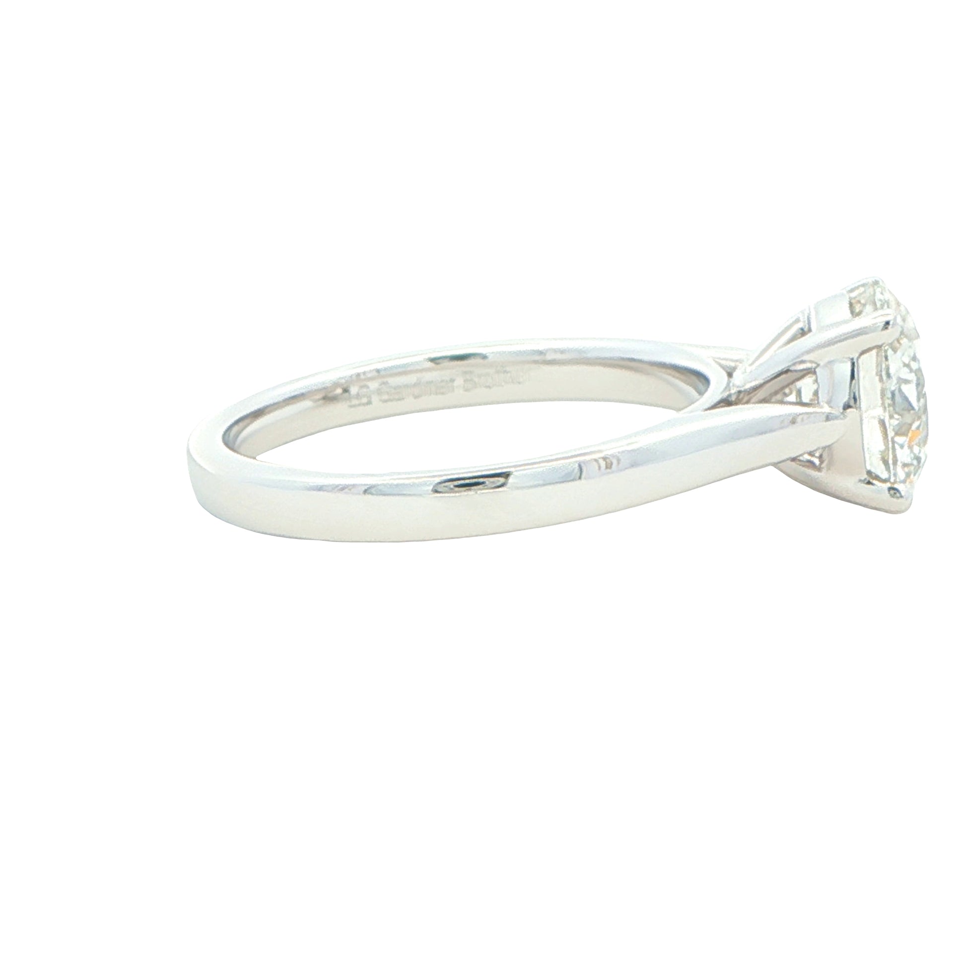 Lab Grown Round Brilliant Cut Diamond Solitaire Ring - 2.00cts Gardiner Brothers