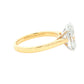 Lab Grown Oval Shaped Diamond Solitaire Ring - 3.02cts Gardiner Brothers