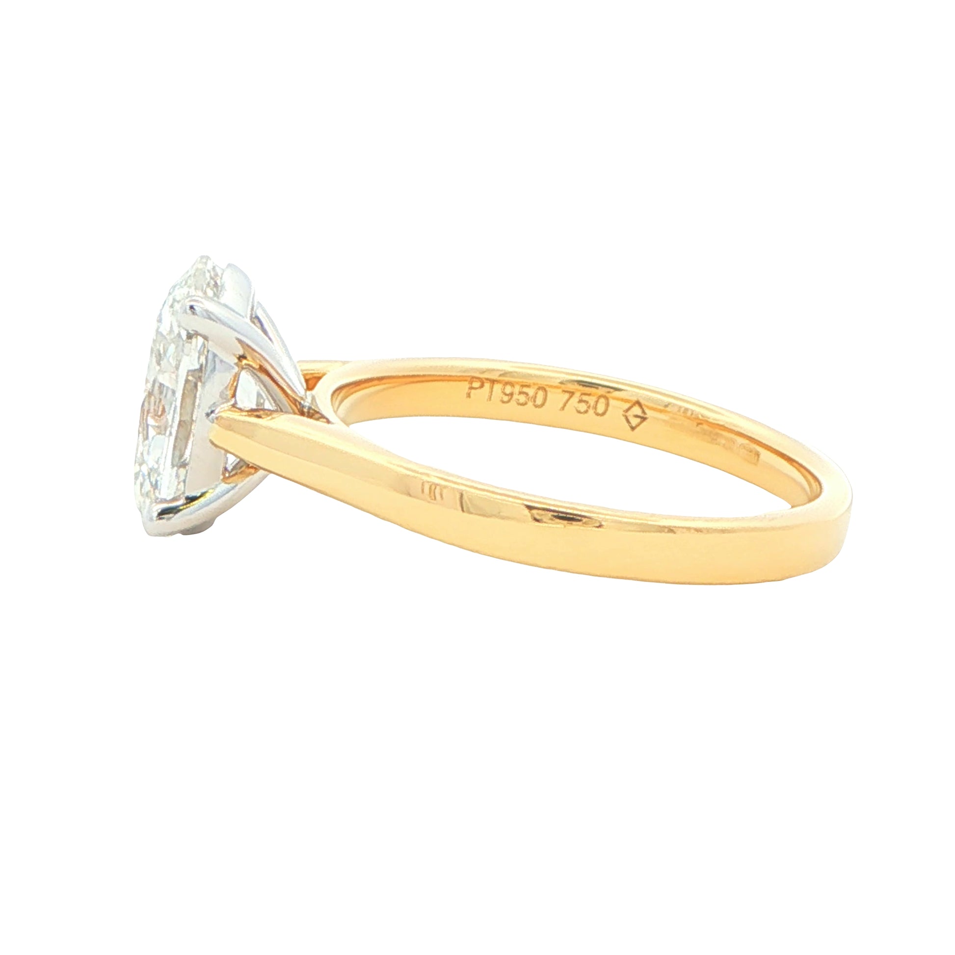 Lab Grown Oval Shaped Diamond Solitaire Ring - 2.00cts Gardiner Brothers