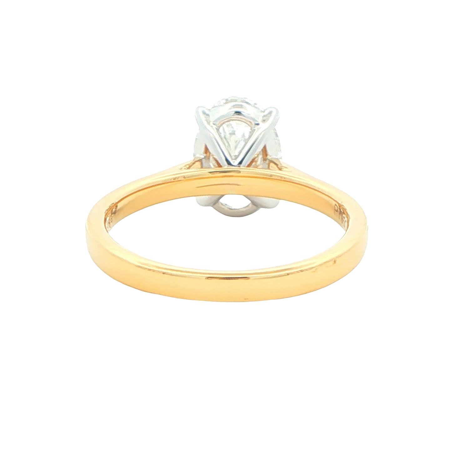 Lab Grown Oval Shaped Diamond Solitaire Ring - 2.00cts Gardiner Brothers