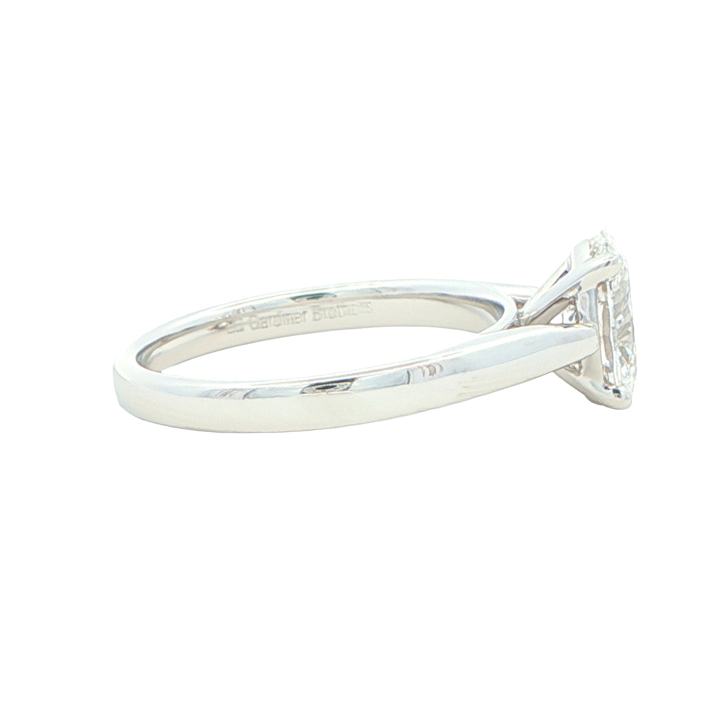 Lab Grown oval shaped diamond solitaire ring - 1.20cts Gardiner Brothers