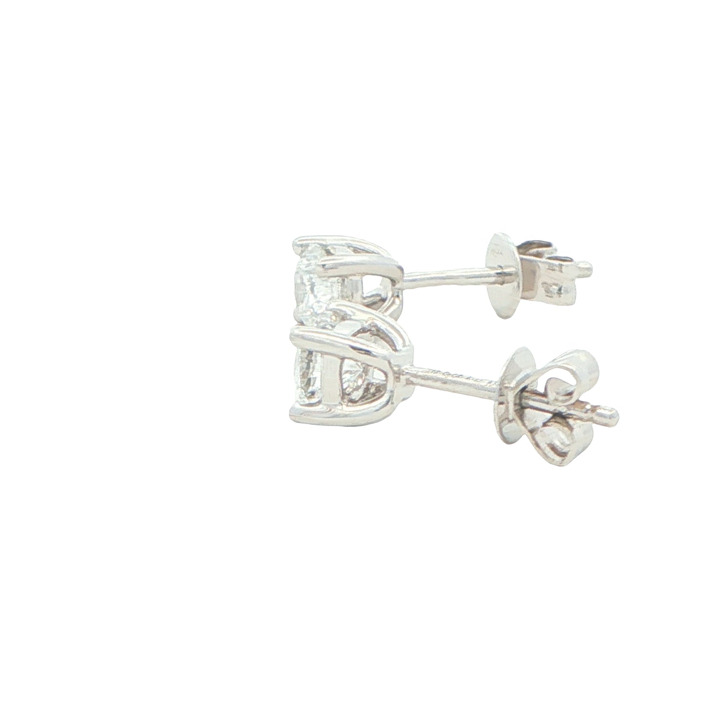 Aurora Cut Diamond Solitaire Earrings - 0.82cts Gardiner Brothers
